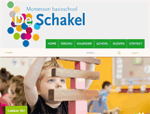 Tablet Screenshot of montessorischooldeschakel.nl